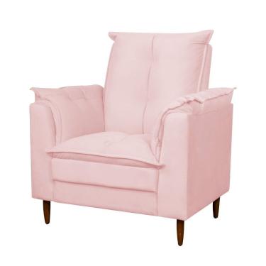 Imagem de Poltrona De Amamentação Confortável Helena Rosa Bebê