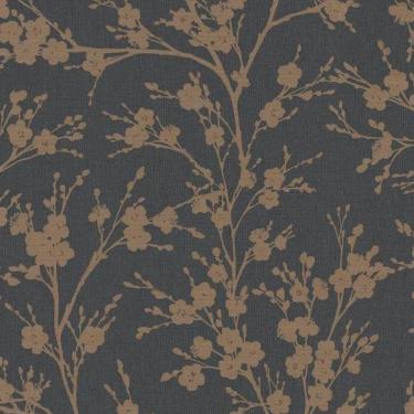 Imagem de Papel De Parede Ivy Floral Preto 6812-50