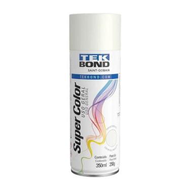 Imagem de Tinta Spray Branco Fosco Uso Geral 350ML Super Color Tekbond