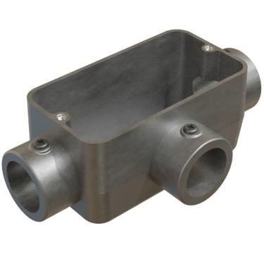 Imagem de Caixa de Derivação Fixa Conduletzel Sem Pintura Tipo T de 3-4 Sem Tampa E012070036 Wetzel Caixa