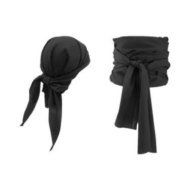 Imagem de Fantasia De Pirata Com Chapéu, Cachecol, Cinto E Faixa De Cabeça Para 