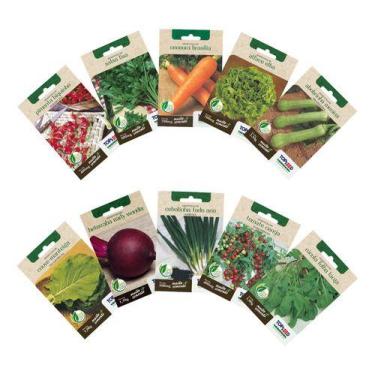 Imagem de Kit 10 Sementes De Hortaliças Primeira Horta Alta Germinação - Topseed