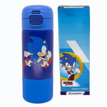 Imagem de Garrafa Térmica Inox Canudo Alça Sonic 450Ml Zona Criativa - Zonacriat