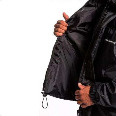 Imagem de Conjunto Capa de Chuva Pantaneiro C/forro masculina M Preta