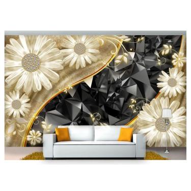 Imagem de Papel De Parede Floral Flores Textura Sala 3D 3M² Xfl203