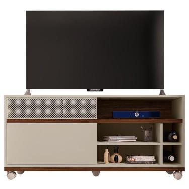 Imagem de Rack Bancada Para Tv Até 50 Polegadas 2 Portas Slide Caemmun