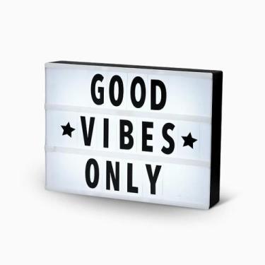 Imagem de Caixa Luminária Personalizada Letreiros Led Frases - Genérico