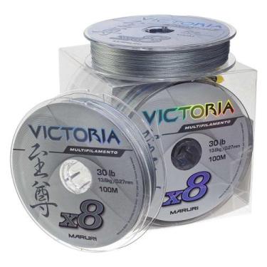 Imagem de Linha de pesca multifilamento trançada pe victória x8 com 100m, 1 unid