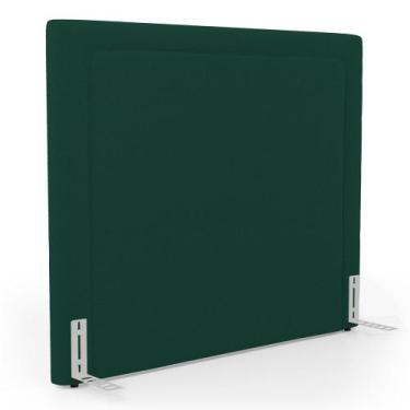 Imagem de Cabeceira Cama Box King Size Alba 195cm com Frame Bouclé Verde - Desk 