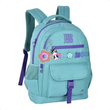 Imagem de Mochila Escolar Rebecca Bonbon Flower Power 17.5 Feminina Com Bolso An