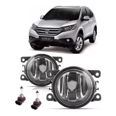 Imagem de Par Farol De Milha Universal Honda CRV 2012 2013 2014 2015 + Lâmpada -