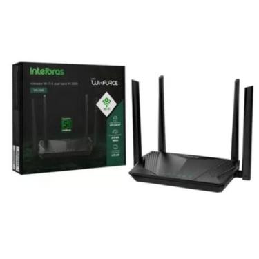 Imagem de Roteador Wifi 6 Dual Band Mesh Gigabit Intelbras W61500 Pto Cor Preto