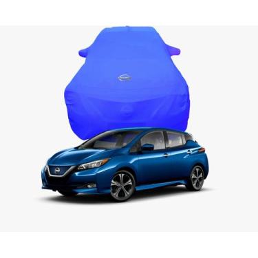 Imagem de Capa de Carro Nissan Leaf Tecido  Lycra Premium - Cadilhe Capas, Azul 