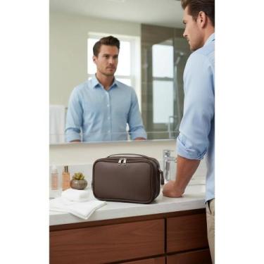 Imagem de Necessaire Marrom-Café material sintético Unissex: Essencial Vi - Cong