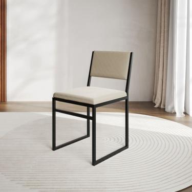 Imagem de Cadeira de Jantar Industrial Isa Assento em Veludo para Mesa Sala de Jantar Cozinha Con...