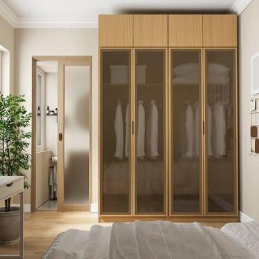 Imagem de Guarda-roupa Modulado 4 Peças 8 Portas Jade CabeCasa MadeiraOriginals 