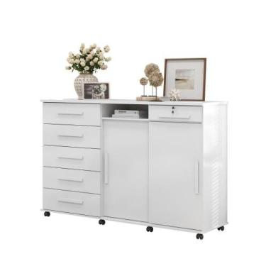 Imagem de Cômoda Max 2020 Branco - Lukaliam - LUKALIAM MÓVEIS