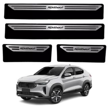 Imagem de Kit Soleira Em Aço Inox Baixo Relevo Fiat Fastback todos os anos - GPI