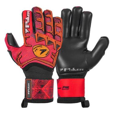Imagem de Luva Goleiro Futebol Campo Training Hover Adulto Oficial Poker, 09, Ve