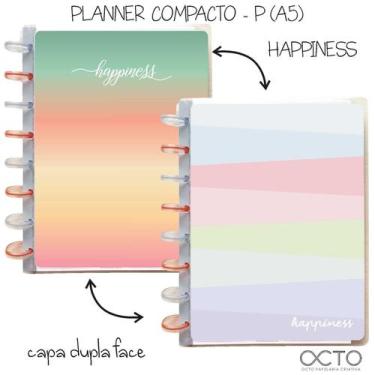 Imagem de Planner de Discos OCTO COMPACTO A5 - HAPPINESS