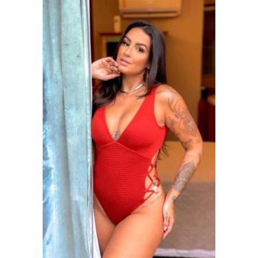 Imagem de Maiô Tânia - Aline Biquíni, Terra cota, Unico