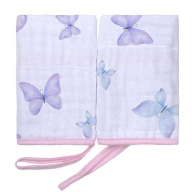Imagem de Pano de boca c/prendedor de chupeta baby joy soft estampado 25cmx40cm 