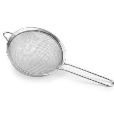 Imagem de 2 Peneira Inox Profissional 8cm Luxo Para Cozinha Pequena - SQ
