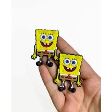 Imagem de Aplique emborrachado Bob esponja  com 15 unidades - Fazendoarte
