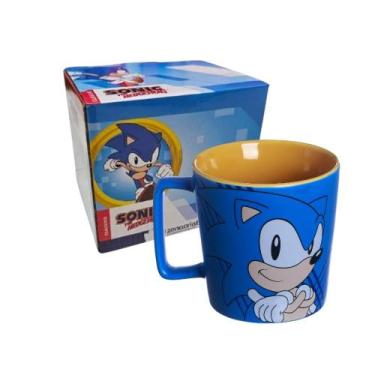 Imagem de Caneca Sonic Sega Zona Criativa Buck 400ml Xicara Cerâmica Presente Ca