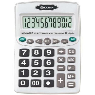 Imagem de Calculadora de Mesa 12DIGITOS a Pilha - Hoopson
