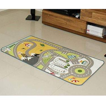 Imagem de Tapete Mixed Pistinha Infantil Quarto 70 x 133 cm Rayza