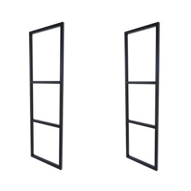 Imagem de 2 Suportes Prateleira Tripla Estilo Industrial Parede Teto