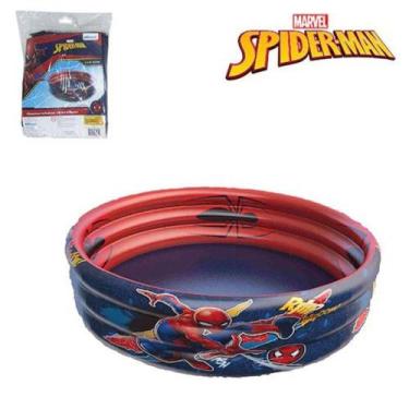 Imagem de Piscina Inflável Spider-Man 115 Litros Etitoys - Eti Toys