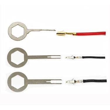Imagem de 3 pçs manga+4 pçs cartão único + 4 pçs dual sim carro terminal remoção ferramenta conector plugue extrator pino liberador