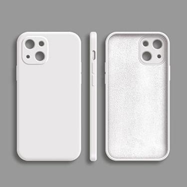 Imagem de Capa de silicone líquido quadrado para iphone 11 12 13 14 pro max mini capa de proteção completa para iphone xs 14 pro max x xr capa, cor branca, para 12 mini 5.4
