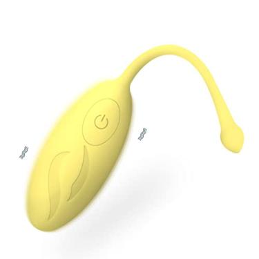 Imagem de Mini Vibradores Ovo Brinquedos Sexuais Feminino Kegel Estimulador do Ponto G 12 Velocidades Controle Remoto Clitóris Zatla (Amarelo)