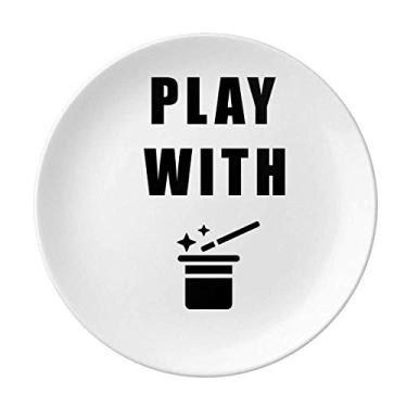 Imagem de Prato decorativo de porcelana para mesa Magician, Miracle Plate