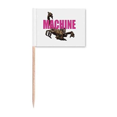 Imagem de Escorpião Máquina de Insetos Naturais Palito de Dente, Bandeiras Marcador Topper Decoração de Festa