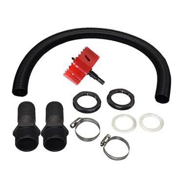 Imagem de Baoblaze de Transbordamento de Link de Barril de Chuva de água Leve, Durável, Portátil, Fácil de Instalar, Tubo Conector de Mangueira para Quintal, 3,8 cm com cone