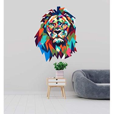 Imagem de Adesivo De Parede Leão color tamanho 50cmx65cm