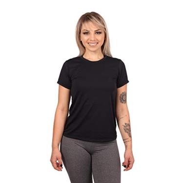 Imagem de Camiseta Dry Poliamida Feminina Preta Tamanho:P