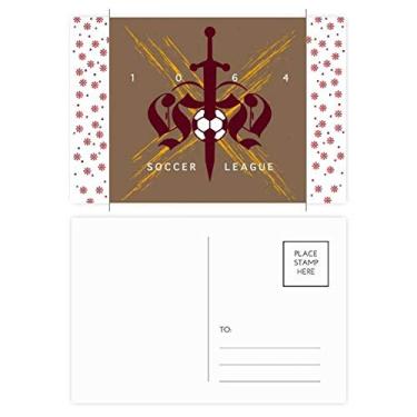 Imagem de Middle Age Espada Liga de Futebol Totem Natal Flor Celebração Cartão Postal Bênção Cartão Postal