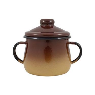 Imagem de Açucareiro 08 Esmaltado Marrom Degradê 380 ml - Ewel