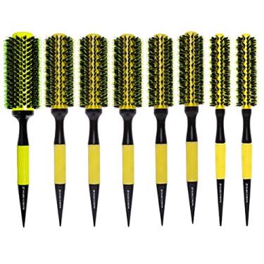 Imagem de KIT 8 ESCOVA YELLOW CERAMIC PROFISSIONAL MARCO BONI GG/G/M/P