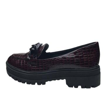 Imagem de Mocassim Tratorado Corrente Cor Marsala