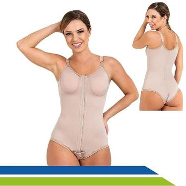 Imagem de Cinta Pós Cirurgia Plástica Lipoaspiração Abdominoplastia Mama Modeladora - Alta Compressão - 60602 - New Form (3GG, Bege)