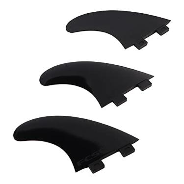 Imagem de TEUOPIOE New Zealand Surfboard Thruster Conjunto De 3 Quilhas Para Fibra De Vidro Reforçada De Alto Desempenho Para Prancha De Surf, Longboard, Shortboard Funboard(preto)
