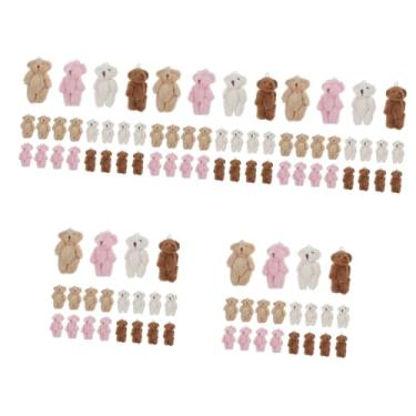 Imagem de Toyvian 100 Peças Mini Ursinho De Pelúcia Ursos Em Miniatura Para Artesanato Pequenos Ursos a Granel Ursinho Macio Ursinhos Para Chá De Bebê Boneca De Urso Pp Algodão Urso