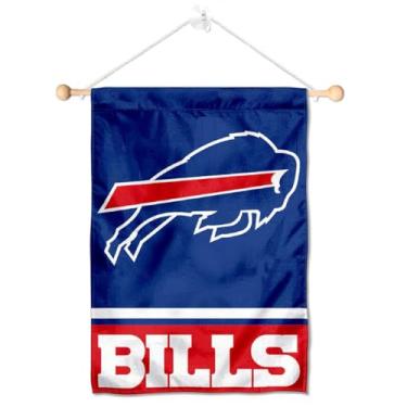 Imagem de Bandeira para pendurar na parede de janela com ventosa da Buffalo Bills