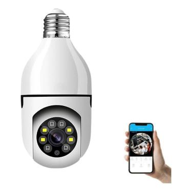 Imagem de Câmera Ip Coneccao Bocal Lâmpada E27 Externa Visão Noturna